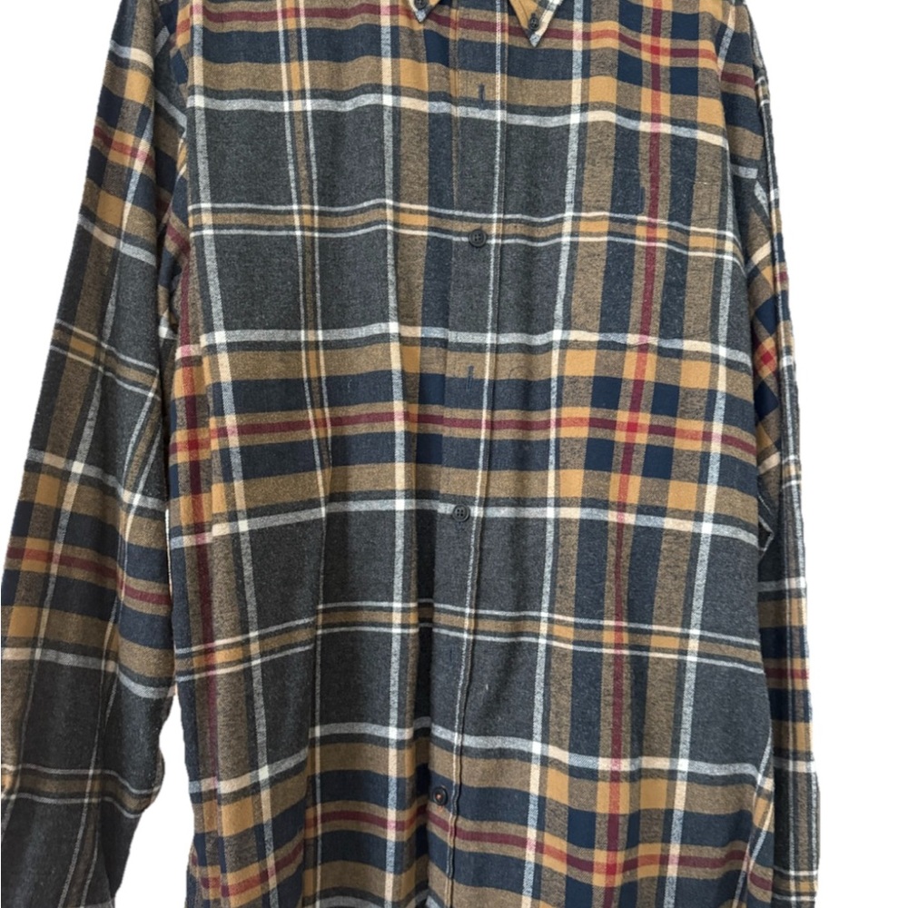 Weatherproof Plaid Shirt - Gray, Yellow, Red